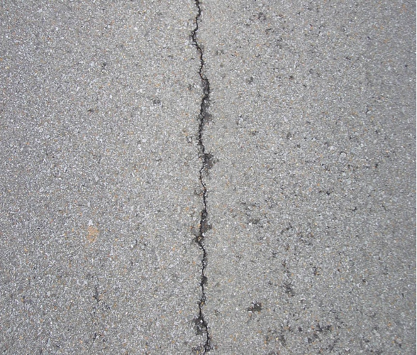 Using Jointbond would prevent this longitudinal joint crack.